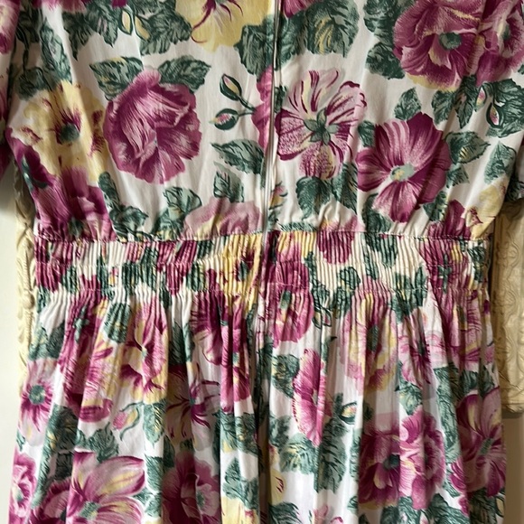 HOMEMADE | Floral Cottage Core Homemade Vintage Women's Dress - Picture 12 of 16